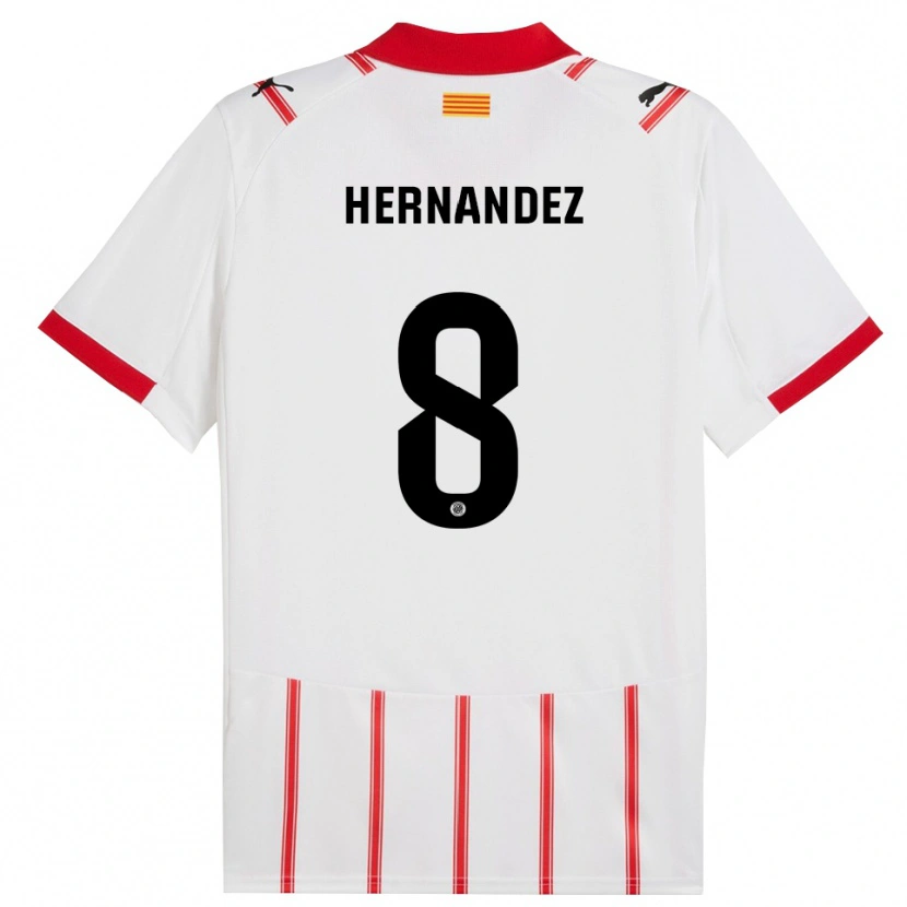 Danxen Herren Sofia Hernández #8 Weiß Rot Heimtrikot Trikot 2025/26 T-Shirt Österreich