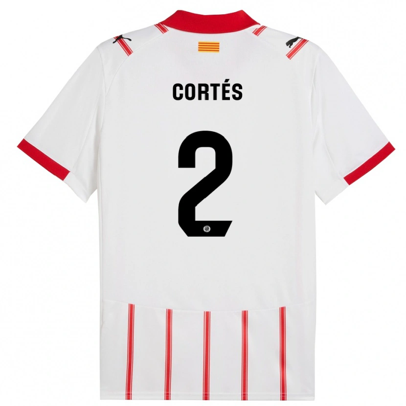 Danxen Herren Sergio Cortés #2 Weiß Rot Heimtrikot Trikot 2025/26 T-Shirt Österreich