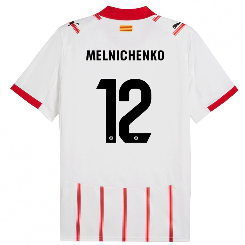Danxen Herren Dmytro Melnichenko #12 Weiß Rot Heimtrikot Trikot 2025/26 T-Shirt Österreich