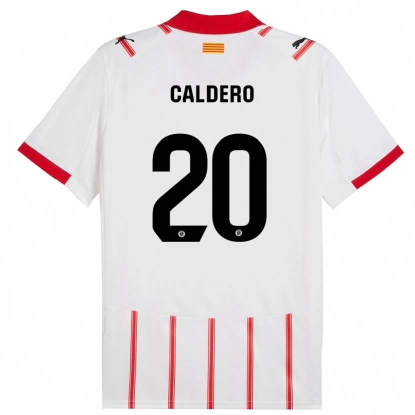 Danxen Herren Nil Calderó #20 Weiß Rot Heimtrikot Trikot 2025/26 T-Shirt Österreich