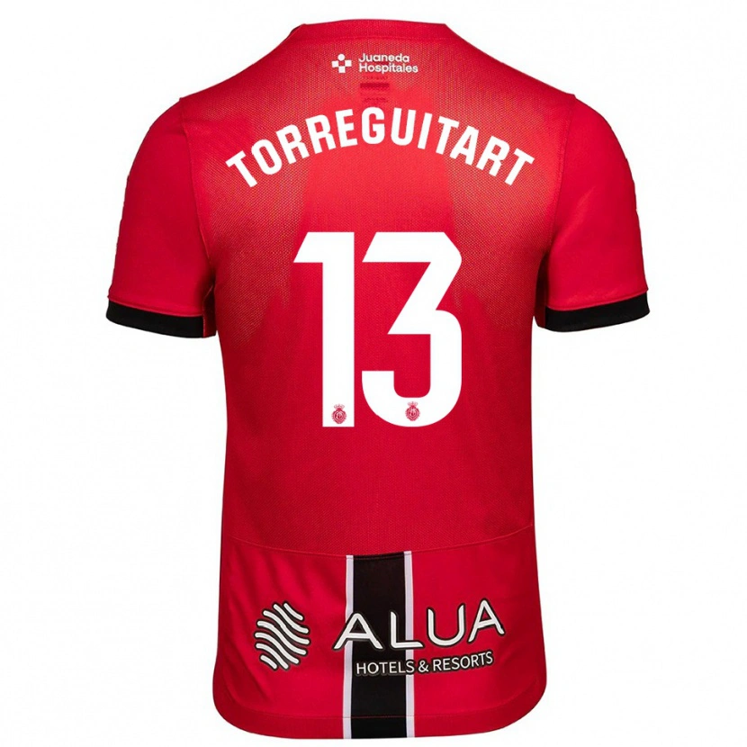 Danxen Herren Nil Torreguitart #13 Rot Schwarz Heimtrikot Trikot 2025/26 T-Shirt Österreich