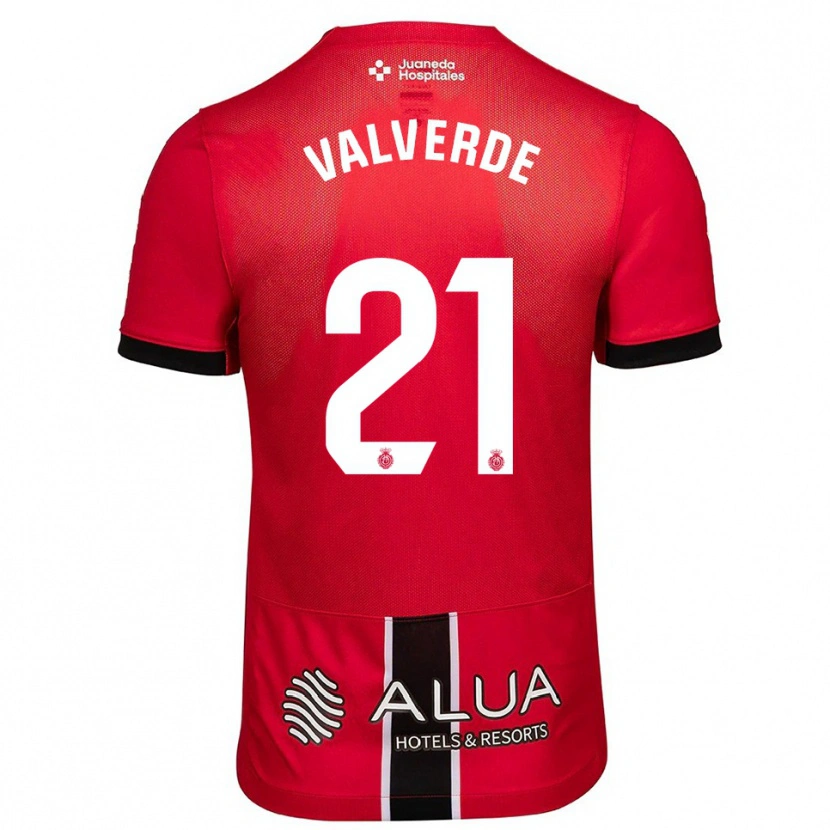 Danxen Herren David Valverde #21 Rot Schwarz Heimtrikot Trikot 2025/26 T-Shirt Österreich