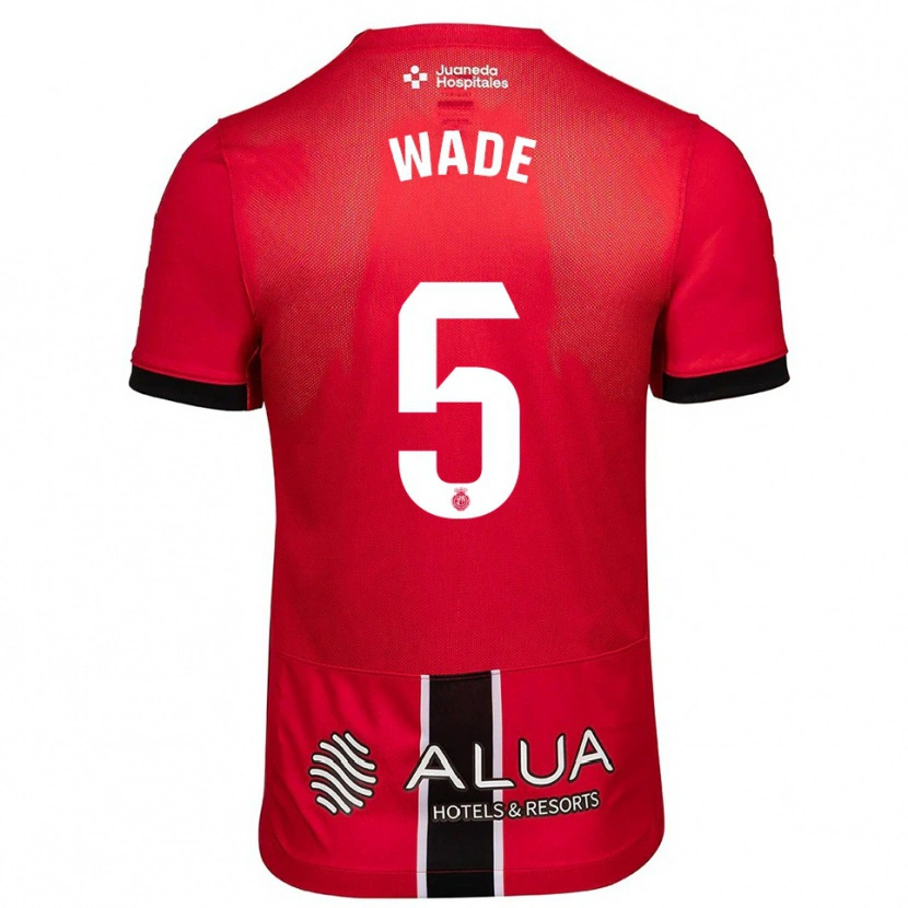 Danxen Herren Sebas Wade #5 Rot Schwarz Heimtrikot Trikot 2025/26 T-Shirt Österreich