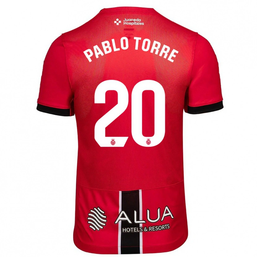 Danxen Herren Pablo Torre #20 Rot Schwarz Heimtrikot Trikot 2025/26 T-Shirt Österreich