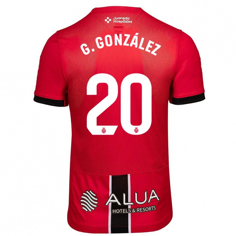 Danxen Herren Giovanni González #20 Rot Schwarz Heimtrikot Trikot 2025/26 T-Shirt Österreich