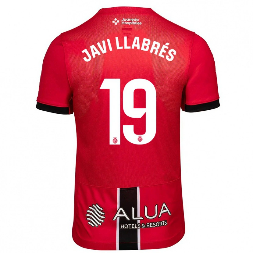 Danxen Herren Javi Llabrés #19 Rot Schwarz Heimtrikot Trikot 2025/26 T-Shirt Österreich