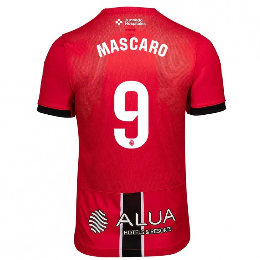 Danxen Herren Pau Mascaró #9 Rot Schwarz Heimtrikot Trikot 2025/26 T-Shirt Österreich