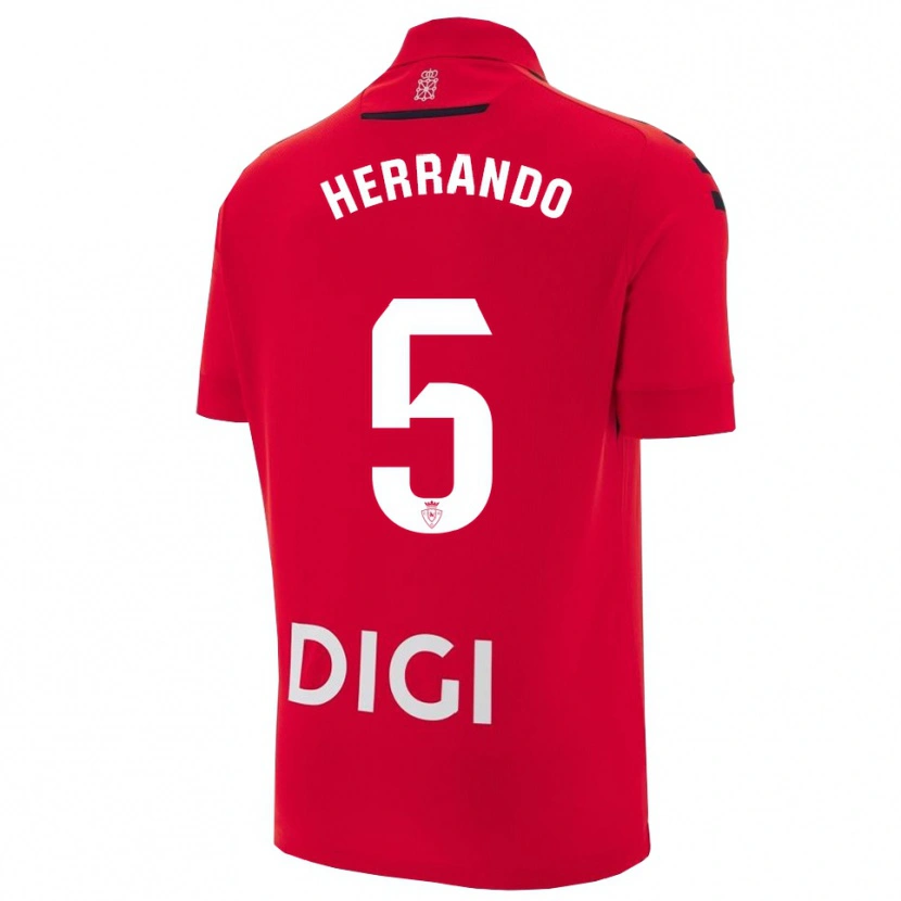 Danxen Herren Jorge Herrando #5 Rot Schwarz Heimtrikot Trikot 2025/26 T-Shirt Österreich