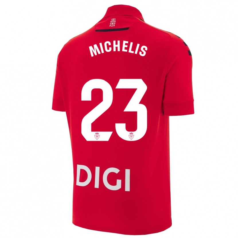 Danxen Herren Nikolaos Michelis #23 Rot Schwarz Heimtrikot Trikot 2025/26 T-Shirt Österreich