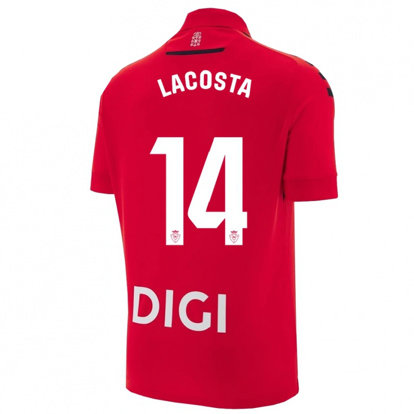 Danxen Herren Iara Lacosta Sanchez #14 Rot Schwarz Heimtrikot Trikot 2025/26 T-Shirt Österreich