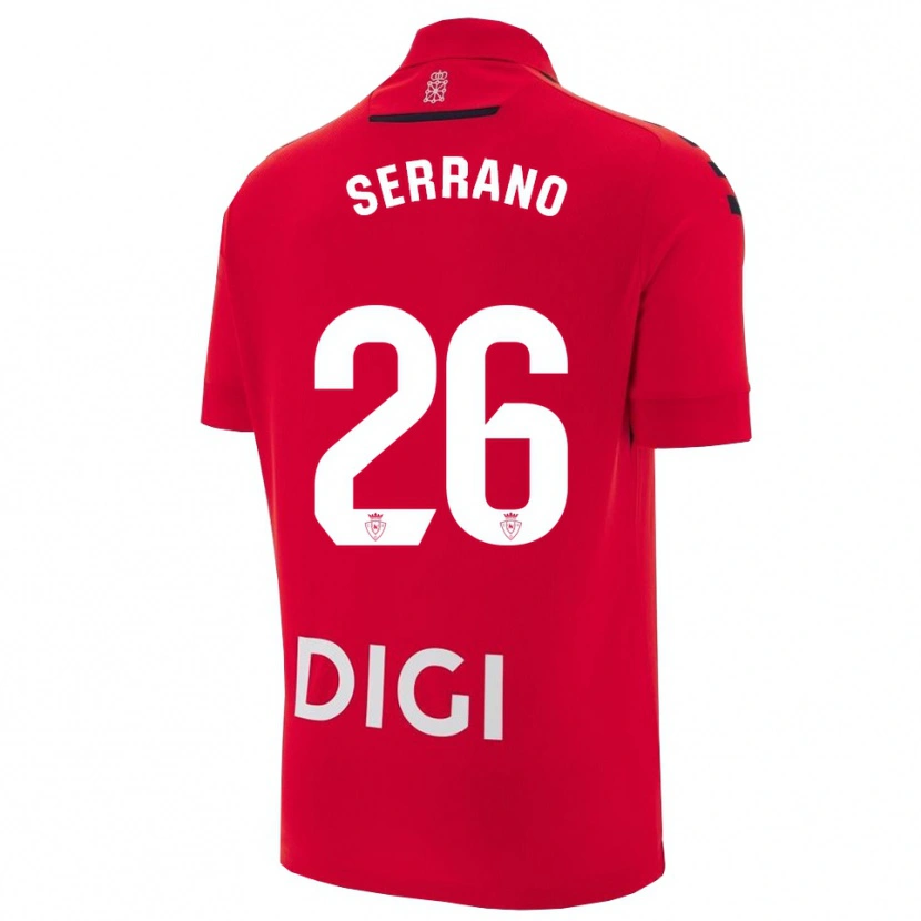 Danxen Herren Mikel Serrano #26 Rot Schwarz Heimtrikot Trikot 2025/26 T-Shirt Österreich