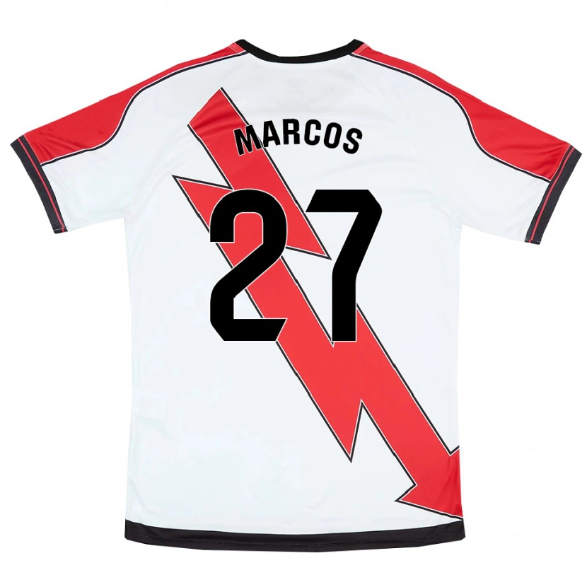 Danxen Herren Álvaro Marcos #27 Weiß Rot Heimtrikot Trikot 2025/26 T-Shirt Österreich