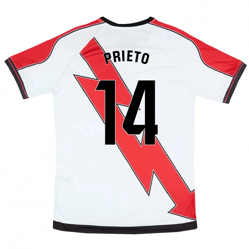 Danxen Herren Pablo Prieto #14 Weiß Rot Heimtrikot Trikot 2025/26 T-Shirt Österreich