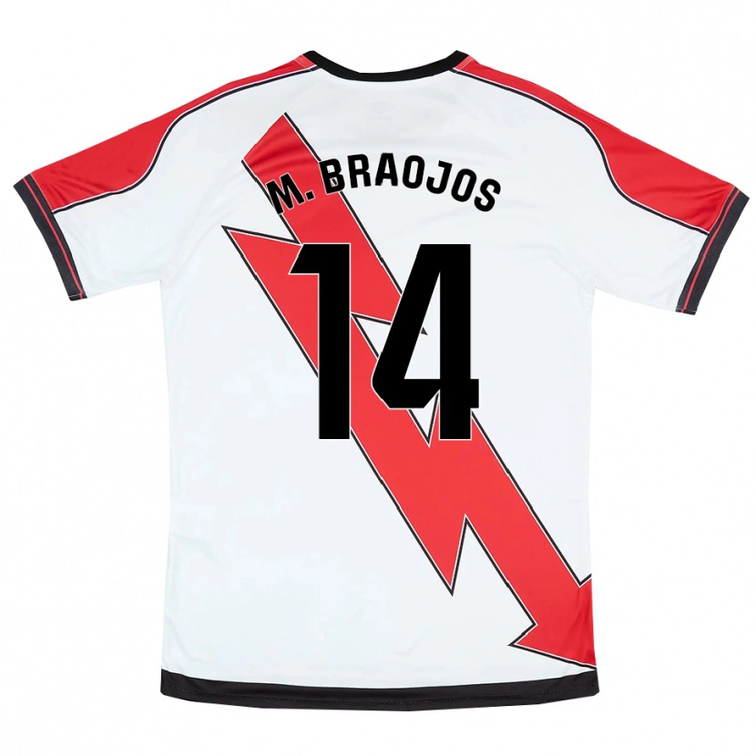 Danxen Herren Mónica Braojos Pérez #14 Weiß Rot Heimtrikot Trikot 2025/26 T-Shirt Österreich