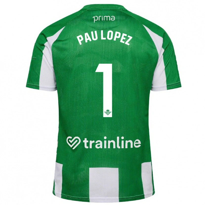 Danxen Herren Pau López #1 Grün Weiß Heimtrikot Trikot 2025/26 T-Shirt Österreich