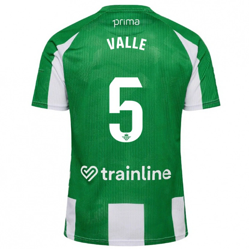 Danxen Herren María Valle López #5 Grün Weiß Heimtrikot Trikot 2025/26 T-Shirt Österreich