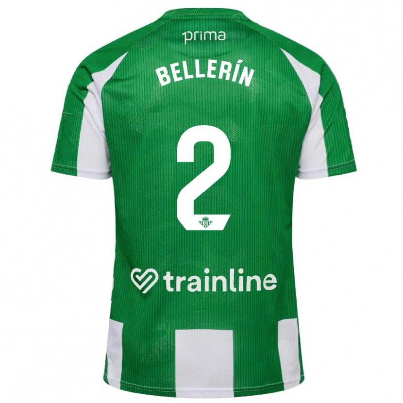 Danxen Herren Héctor Bellerín #2 Grün Weiß Heimtrikot Trikot 2025/26 T-Shirt Österreich