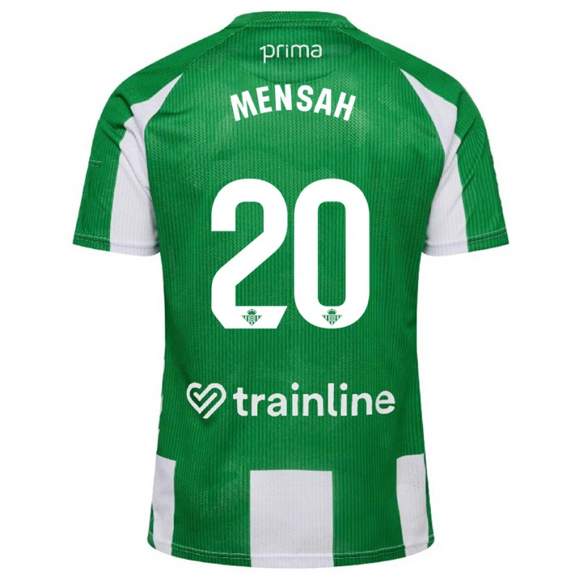 Danxen Herren Mawuli Mensah #20 Grün Weiß Heimtrikot Trikot 2025/26 T-Shirt Österreich