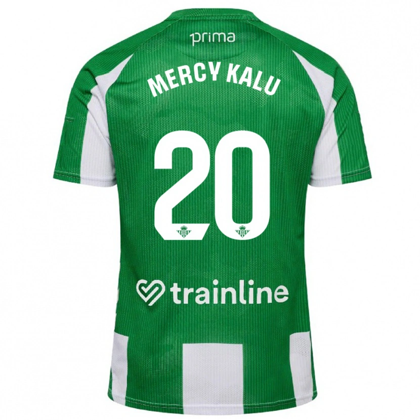 Danxen Herren Chinyere Mercy Kalu #20 Grün Weiß Heimtrikot Trikot 2025/26 T-Shirt Österreich