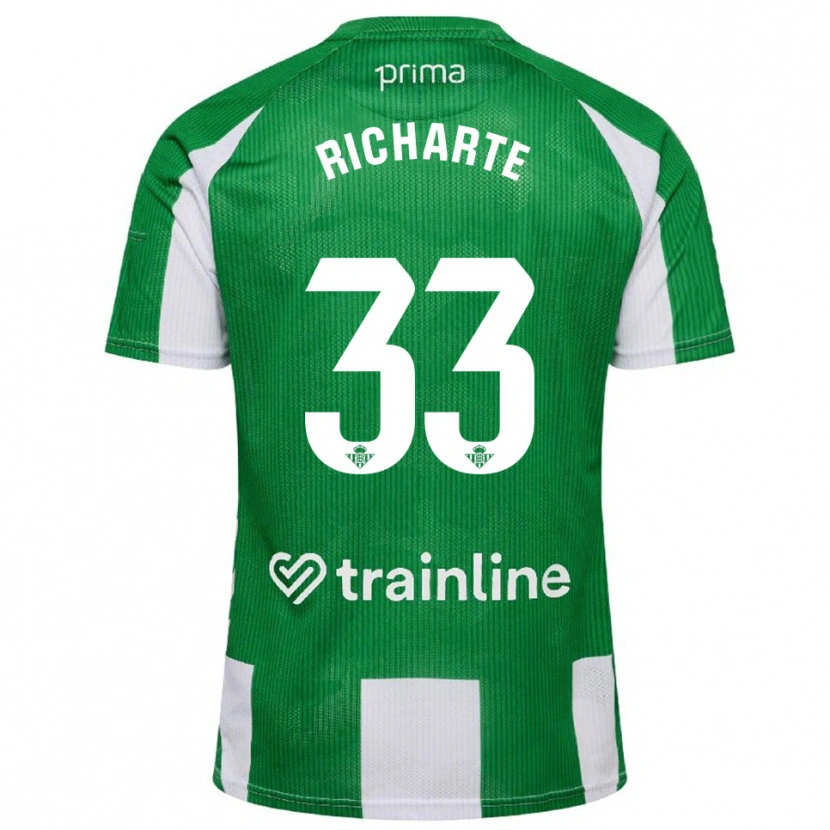 Danxen Herren Rubén Richarte #33 Grün Weiß Heimtrikot Trikot 2025/26 T-Shirt Österreich