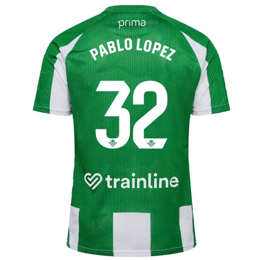 Danxen Herren Pablo López #32 Grün Weiß Heimtrikot Trikot 2025/26 T-Shirt Österreich