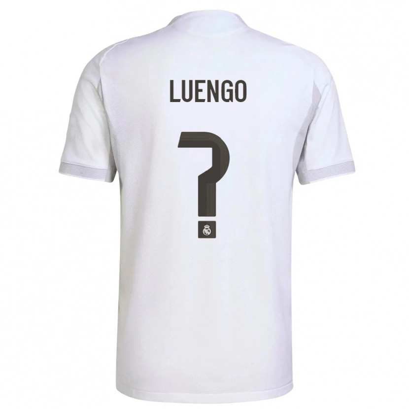 Danxen Herren Rubén Luengo #0 Weiß Gelb Heimtrikot Trikot 2025/26 T-Shirt Österreich