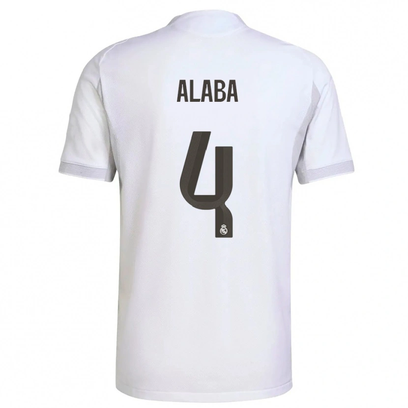 Danxen Herren David Alaba #4 Weiß Gelb Heimtrikot Trikot 2025/26 T-Shirt Österreich