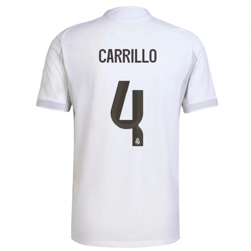 Danxen Herren Alvaro Carrillo #4 Weiß Gelb Heimtrikot Trikot 2025/26 T-Shirt Österreich
