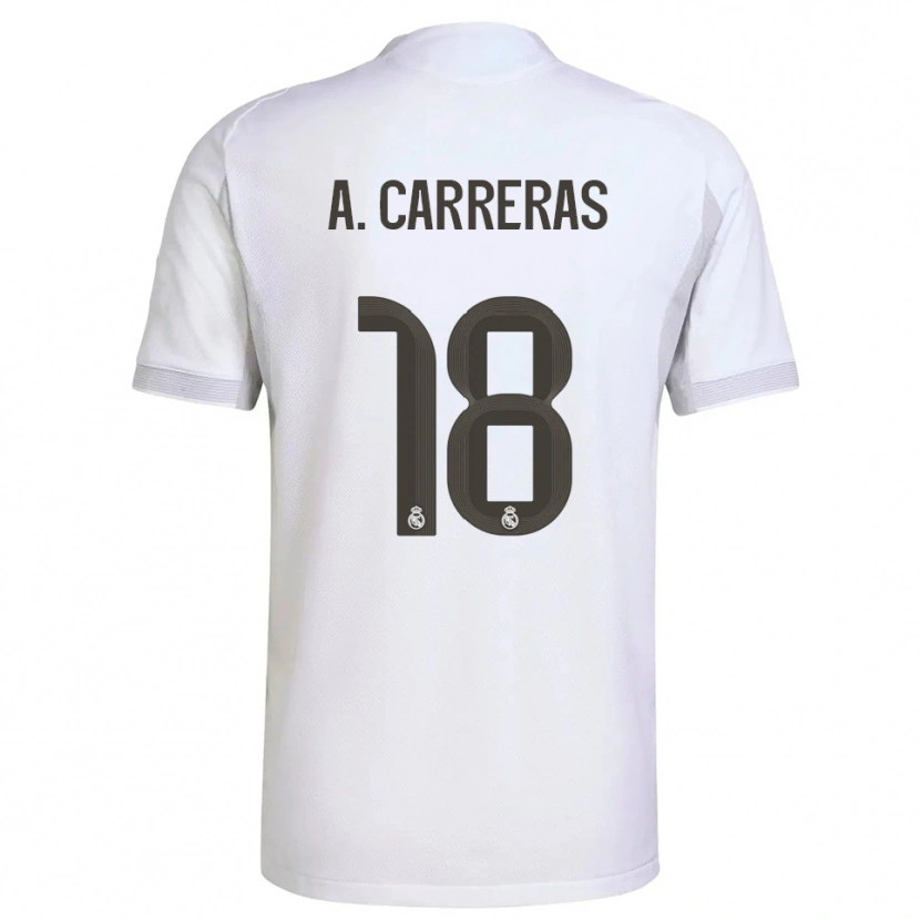Danxen Herren Álvaro Carreras #18 Weiß Gelb Heimtrikot Trikot 2025/26 T-Shirt Österreich