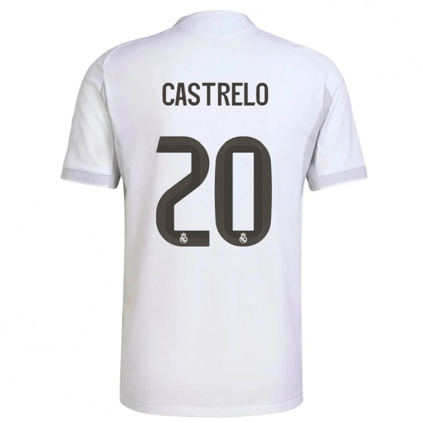 Danxen Herren Gabri Castrelo #20 Weiß Gelb Heimtrikot Trikot 2025/26 T-Shirt Österreich