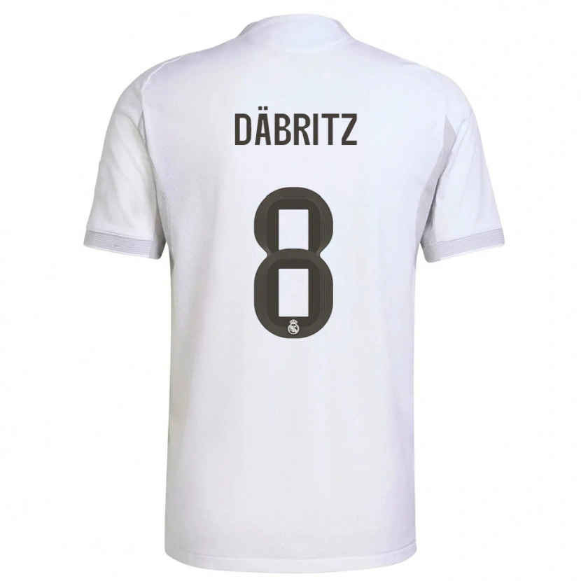 Danxen Herren Sara Däbritz #8 Weiß Gelb Heimtrikot Trikot 2025/26 T-Shirt Österreich
