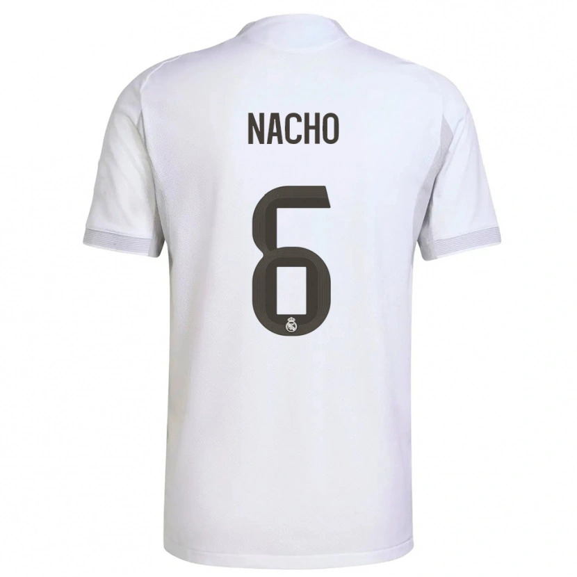 Danxen Herren Nacho Fernandez #6 Weiß Gelb Heimtrikot Trikot 2025/26 T-Shirt Österreich