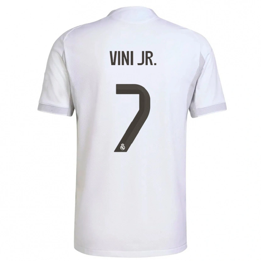 Danxen Herren Vinicius Junior #7 Weiß Gelb Heimtrikot Trikot 2025/26 T-Shirt Österreich