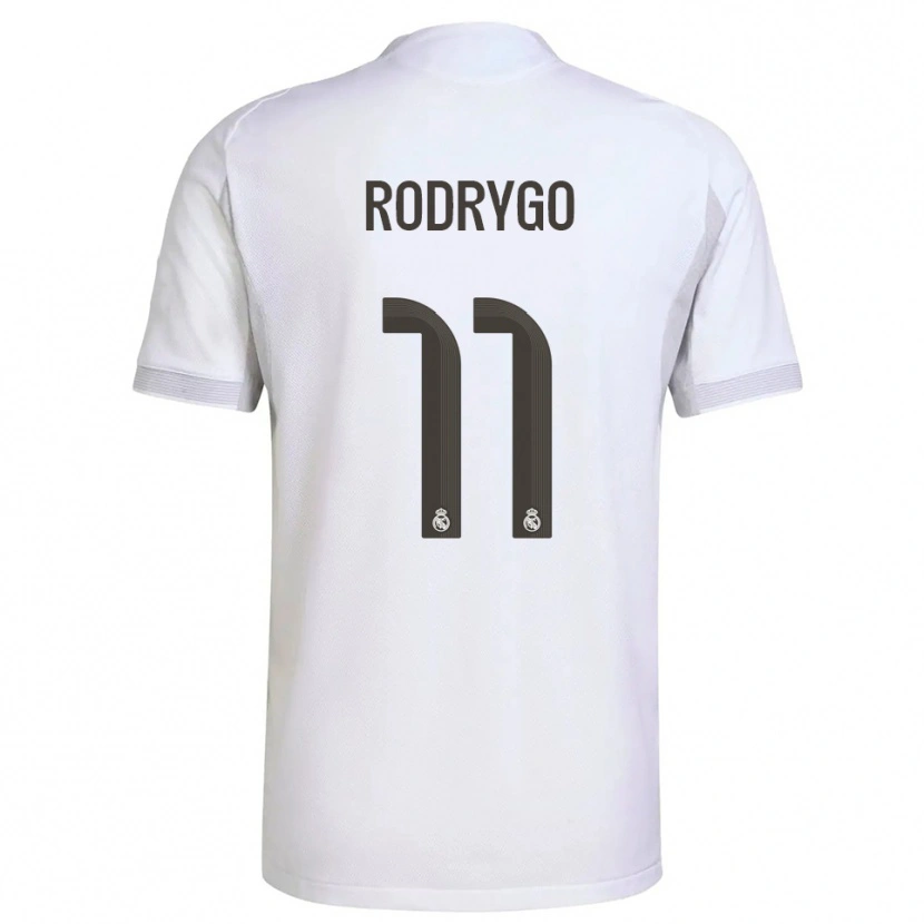 Danxen Herren Rodrygo #11 Weiß Gelb Heimtrikot Trikot 2025/26 T-Shirt Österreich