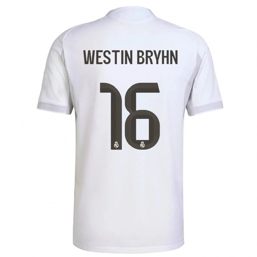 Danxen Herren Leon Westin Bryhn #16 Weiß Gelb Heimtrikot Trikot 2025/26 T-Shirt Österreich