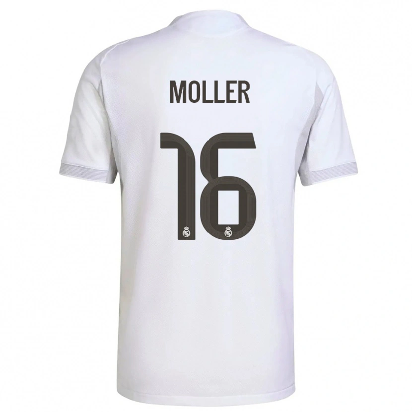 Danxen Herren Caroline Moller #16 Weiß Gelb Heimtrikot Trikot 2025/26 T-Shirt Österreich