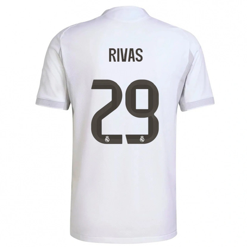 Danxen Herren Mario Rivas #29 Weiß Gelb Heimtrikot Trikot 2025/26 T-Shirt Österreich