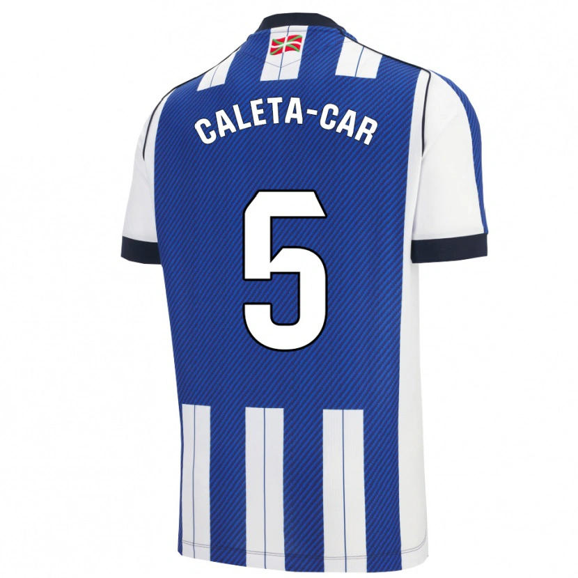 Danxen Herren Duje Caleta-Car #5 Blau Weiß Heimtrikot Trikot 2025/26 T-Shirt Österreich