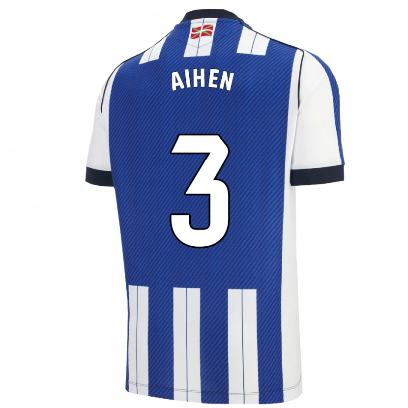 Danxen Herren Aihen Muñoz #3 Blau Weiß Heimtrikot Trikot 2025/26 T-Shirt Österreich