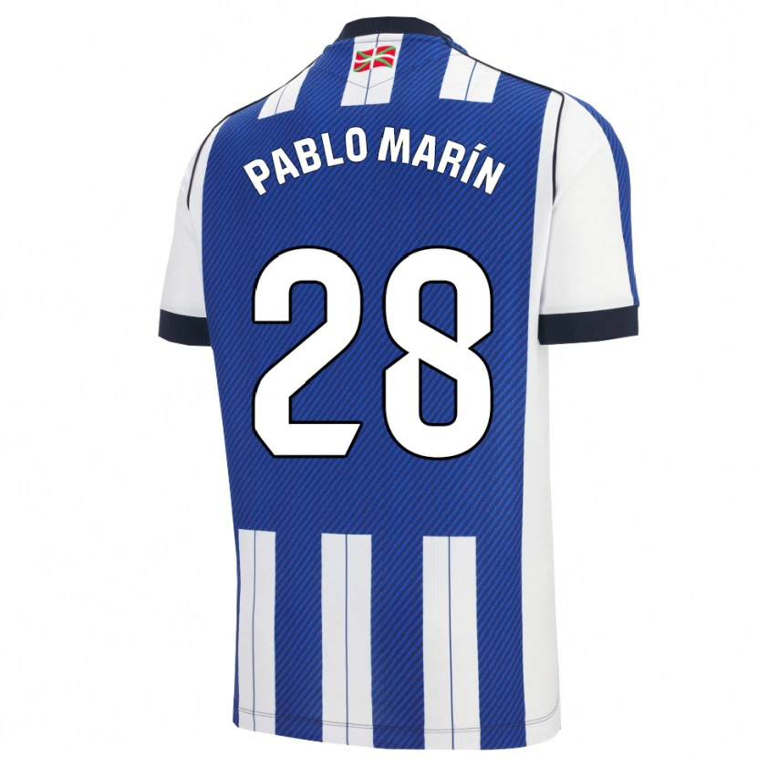 Danxen Herren Pablo Marín #28 Blau Weiß Heimtrikot Trikot 2025/26 T-Shirt Österreich
