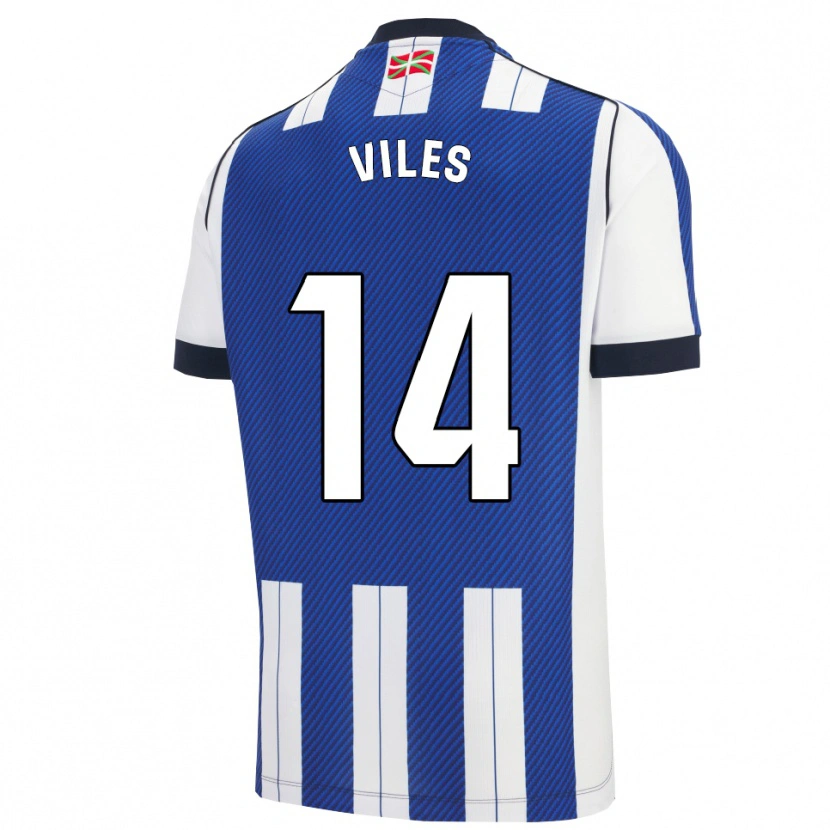 Danxen Herren Elene Viles #14 Blau Weiß Heimtrikot Trikot 2025/26 T-Shirt Österreich