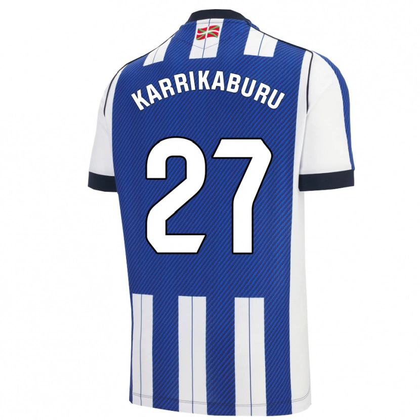 Danxen Herren Jon Karrikaburu #27 Blau Weiß Heimtrikot Trikot 2025/26 T-Shirt Österreich