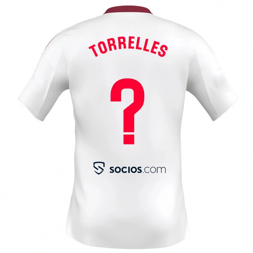 Danxen Herren Genís Torrelles #0 Weiß Rot Heimtrikot Trikot 2025/26 T-Shirt Österreich