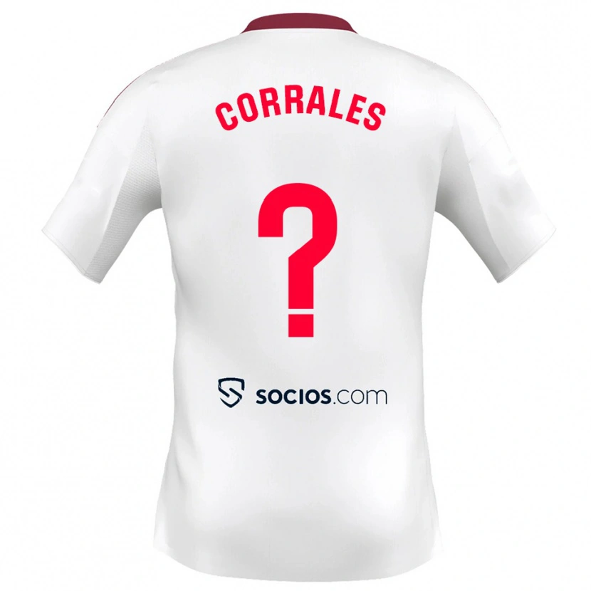 Danxen Herren Lucía Corrales #0 Weiß Rot Heimtrikot Trikot 2025/26 T-Shirt Österreich