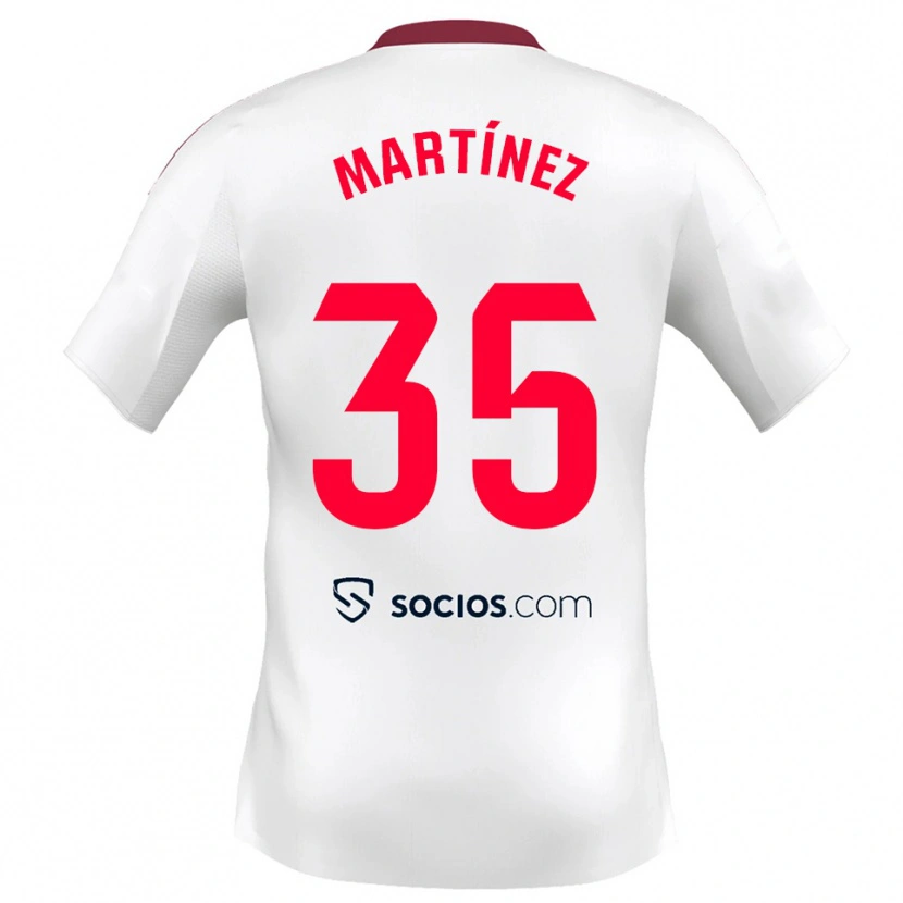 Danxen Herren Ramón Martínez #35 Weiß Rot Heimtrikot Trikot 2025/26 T-Shirt Österreich