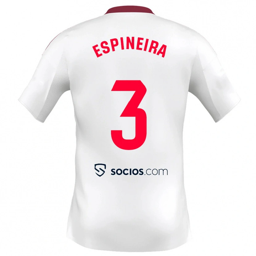 Danxen Herren Alberto Espiñeira #3 Weiß Rot Heimtrikot Trikot 2025/26 T-Shirt Österreich
