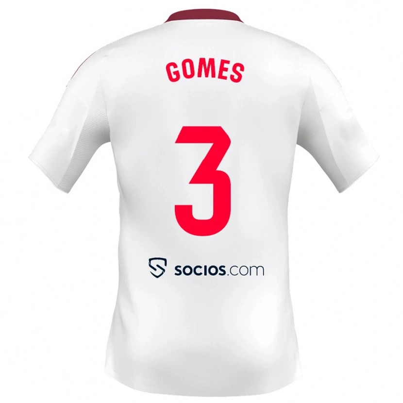 Danxen Herren Diana Gomes #3 Weiß Rot Heimtrikot Trikot 2025/26 T-Shirt Österreich
