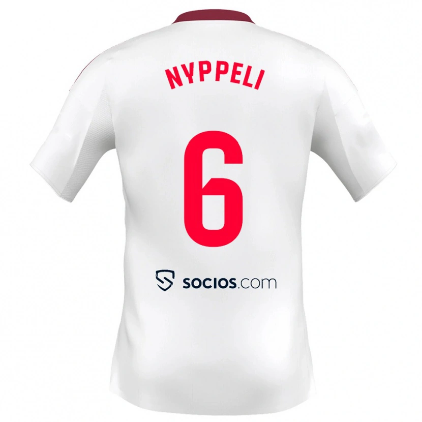 Danxen Herren Ramón Nyppeli #6 Weiß Rot Heimtrikot Trikot 2025/26 T-Shirt Österreich