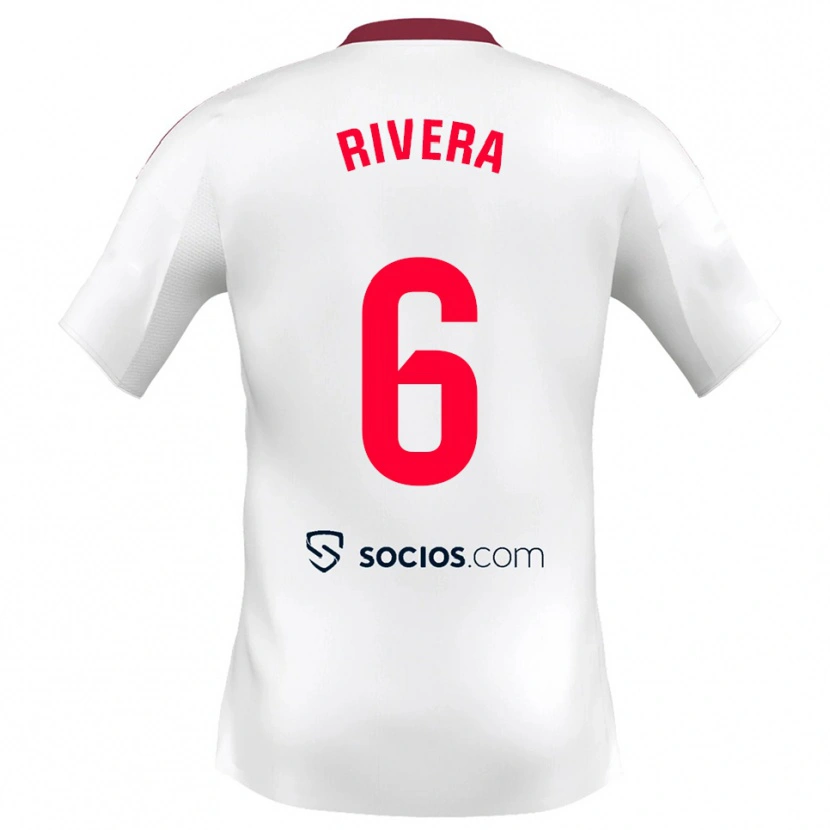 Danxen Herren Pablo Rivera #6 Weiß Rot Heimtrikot Trikot 2025/26 T-Shirt Österreich