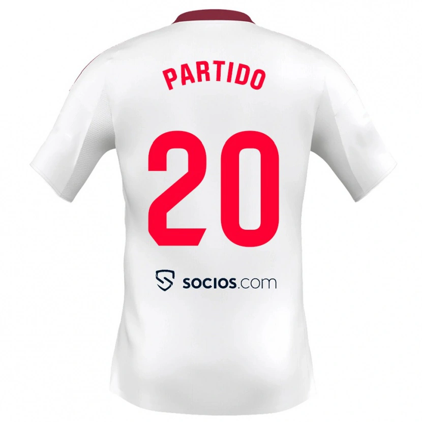 Danxen Herren Paula Partido #20 Weiß Rot Heimtrikot Trikot 2025/26 T-Shirt Österreich